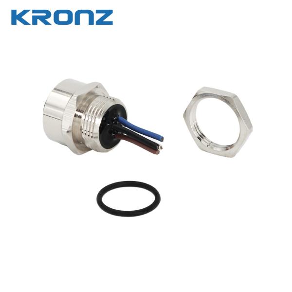 Industrial Female 7/8 Connectors 100 Mating Cycles Circular 4 Pin Sensor Connector