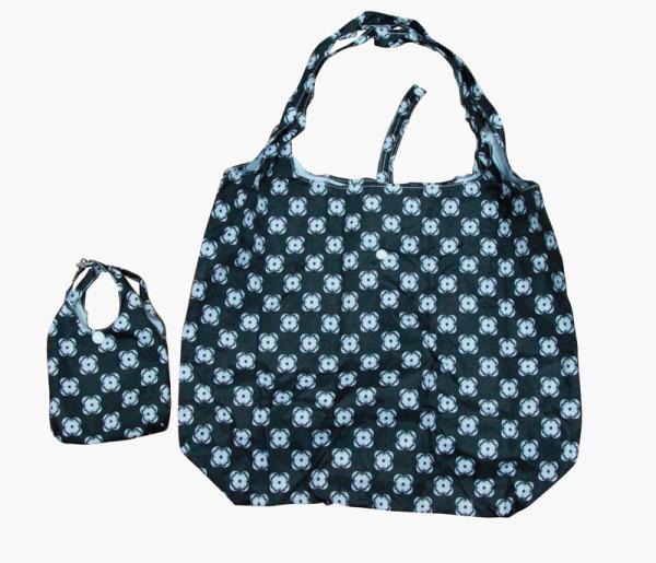 Foldable Nylon Storage Bags With White Nylon Tape For Outdoors Carrying