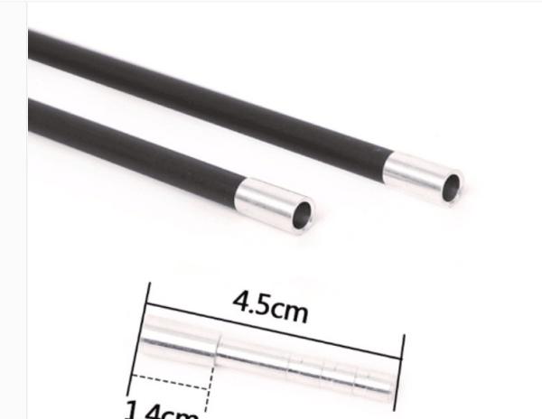 .204 ((5.18mm) ID Arrow Half Out, Hit In Inserts, 5mm Arrow Inoxidável, Alumínio, Brass Half Out e Hit In Arrow Inserts