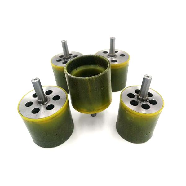 Polyflex Encapsulated Rubber Cup Brush Bonded 63mm For Cleaning Hot Welds