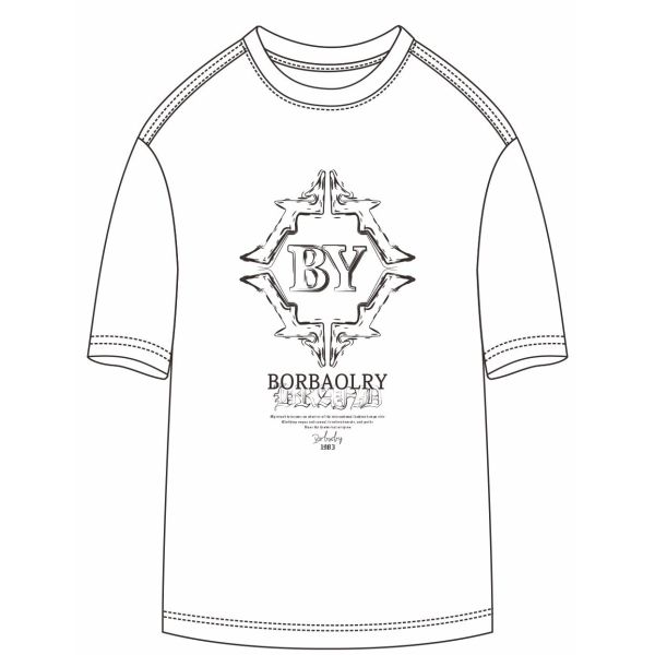Quality Certification Spring Summer New American Retro Collection Heavy Casual Printed T-Shirt