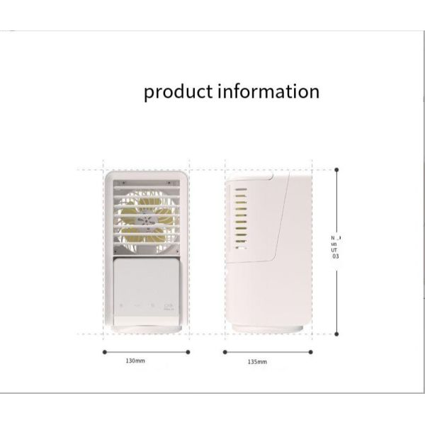 Portable 4000mAh Air Fan Cooler Mini Power Supply 9W Small Air Conditioners For Home Rechargeable