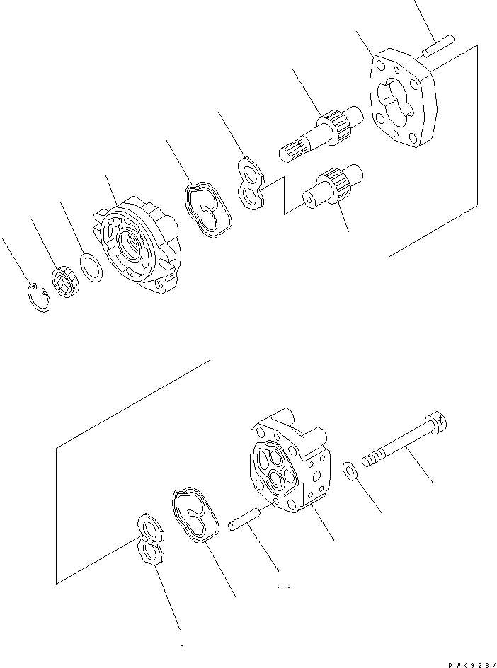 705-41-01020 7054101020 Pour Komatsu D60P-12 D65E-12 D65P-12 D65PX-12 D68ESS-12 Bulldozer pompes à engrenages hydrauliques pompe à piston pompe à direction pompe à pompe hydraulique pompe ASSY