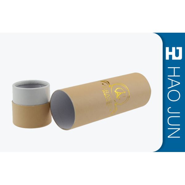 Brown Kraft Cardboard Cylinder Tubes For Glass Bottle Shipping , Eco Friendly