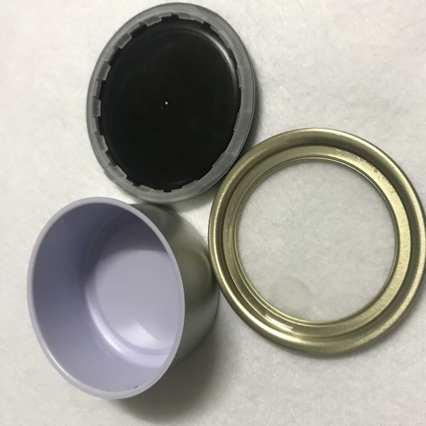 Прозрачное олово конопли тунца доказательства ребенка крышки 100ml корки