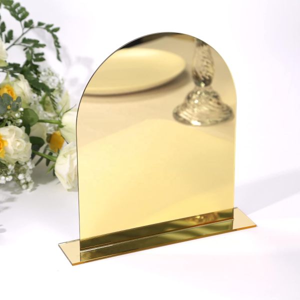 Gold Sign Acrylic Holder Frames Mirror Silver Welcome Board Wedding Party Event Decoration