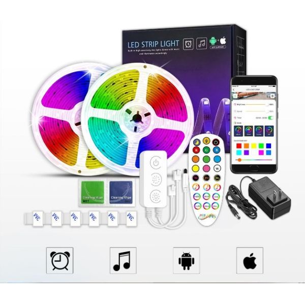 Прокладка приведенная СИД RGB дома Wifi Bluetooth Амазонки Alexa Google набора прокладки гибкая