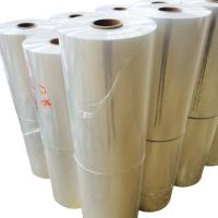 Film d'enveloppe rétrécissante en PE transparent, imprimable, en polyéthylène centré plié, film d'enveloppe rétrécissante