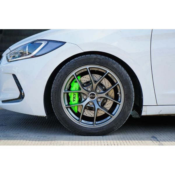 4-поршневой гоночный суппорт Hyudnai большой тормозной комплект 330*28 мм высокоуглеродистый дисковый гоночный и тормозной колодки для ELANTRA 17-дюймовый обод