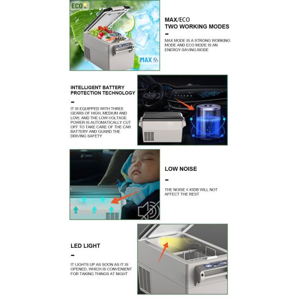 портативный располагаясь лагерем замораживатель холодильника Cookware 13.7kg располагаясь лагерем для автомобиля