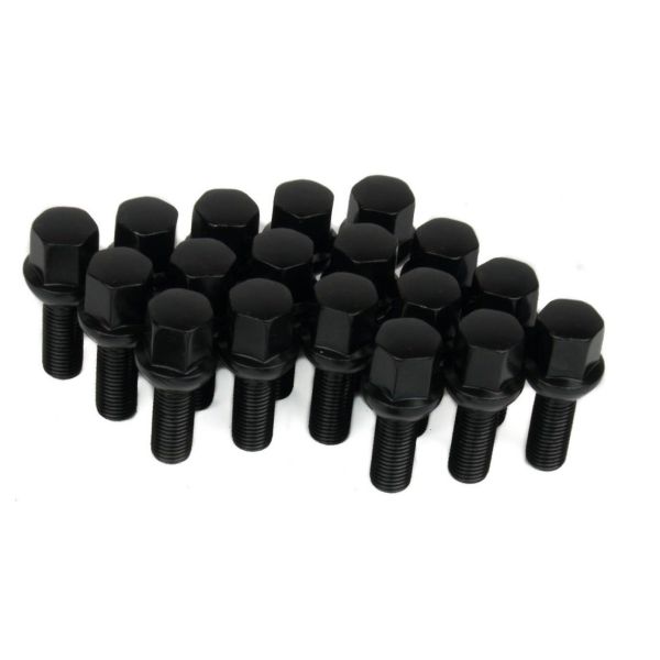 Shank Ball Seat Wheel Lug Bolts 14x1.5 Thread Pitch Fit Audi / BMW / Mercedes