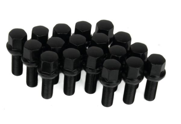 Shank Ball Seat Wheel Lug Bolts 14x1.5 Thread Pitch Fit Audi / BMW / Mercedes