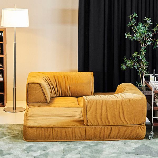 MOYI Compressed Sofa Vacuum Roll Packed in Box Fabric Sponge Compression Sofa Set for Living Room Direct Factory