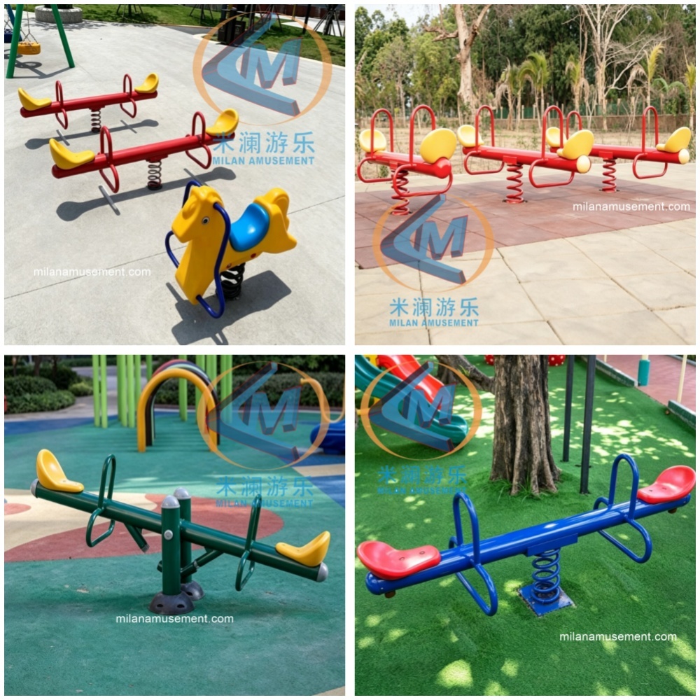 Multi-Rider Interactive Seesaw – Non-Powered Outdoor Playground Equipment for Group Fun