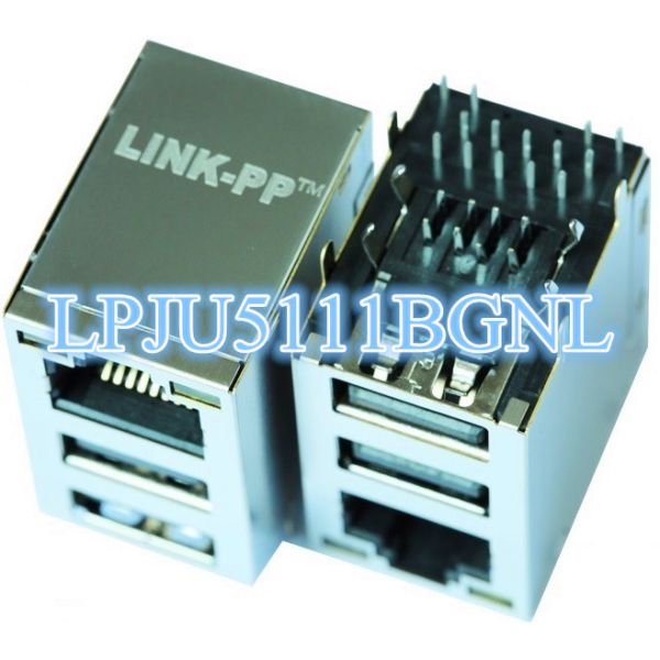 XRJBG7L-1-D22-180	RJ45 USB Connector LPJU5111BGNL Embedded Data Modems