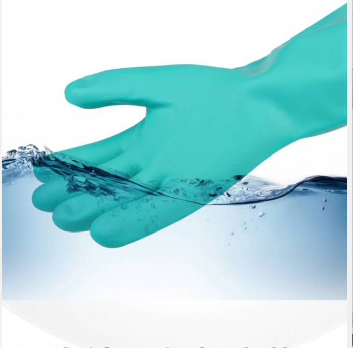 Protection de gants de nitriles de XXL contre des produits chimiques 15 Mil Solvent Resistant Heavy Duty