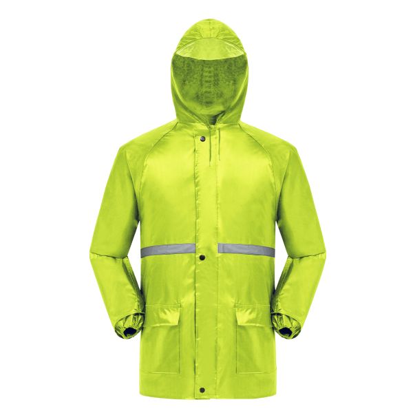 Custom Logo Work Rain Coat Men's Waterproof Jacket for All-Season Two Piece Rain Suit