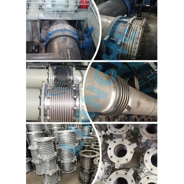 Straight Pipe Pressure Balance Welded Bellows Compensator Carbon Steel Bellows Expansion Joint