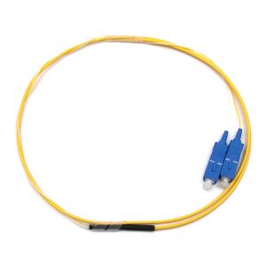 SC/UPC 2 núcleos PVC tampão apertado Fibra óptica Pigtail Single Mode 9/125um