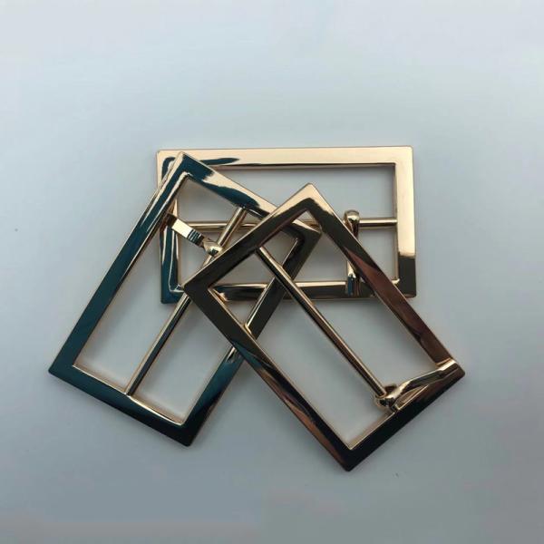 Adjustable 35mm Custom Military Belt Buckles Gold Square Metal Decorative