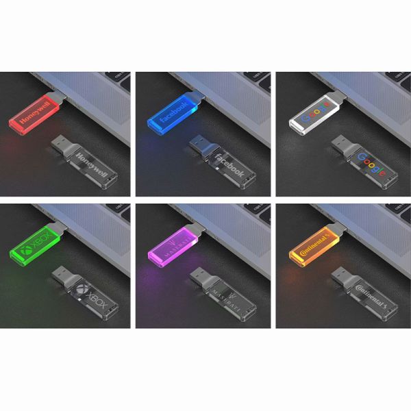 Акриловое ручки 2,0 USB UDP внезапные Кристл 8GB 128GB прозрачное