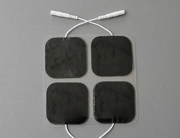 skin tightening tens electrodes 5X5cmBlue harmless cloth with physiotherapy equipments4 electrodes