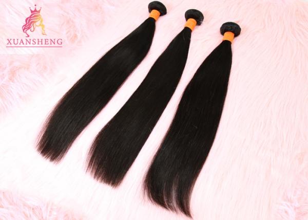 100% Virgin Human Hair Soft Brazilian / Indian / Cambodian Silky Straight Bundles