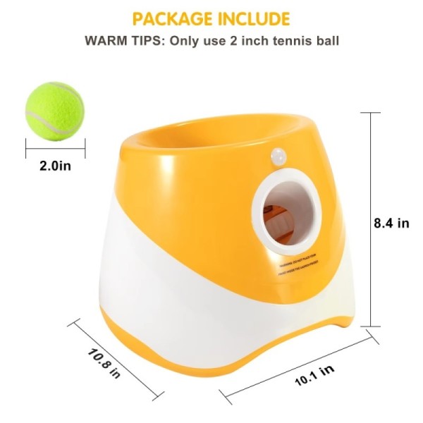 Pet Dog Chase Toy Pinball Machine Automatic Tennis Ball Thrower