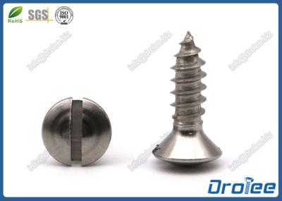 Stainless Steel 18-8 / A2 Slotted Oval Head Sheet Metal Screws