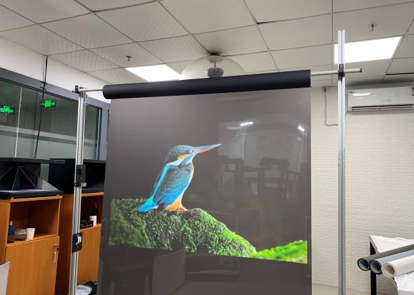 1.52 * 30M Natural Black 3D rear Holographic film  For Stage Holo Gram Sample Testing