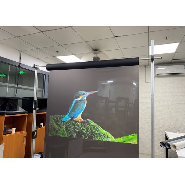 1.52 * 30M Natural Black 3D rear Holographic film For Stage Holo Gram Sample Testing