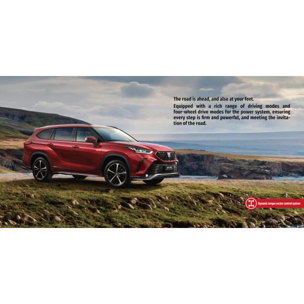 2023 China T-o-y-o-t-a CROWN KLUGER 2.5L HEV Coches 4WD con luz diurna LED y aire acondicionado automático