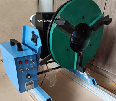 50kg Welding Positioner with 200mm Chuck, 0-90° Tilt Table for Rotary Welding