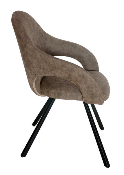 Antique Polyurethane PU Upholstered Dining Chair Livingroom Chair Leisure Chair Armrest Chair