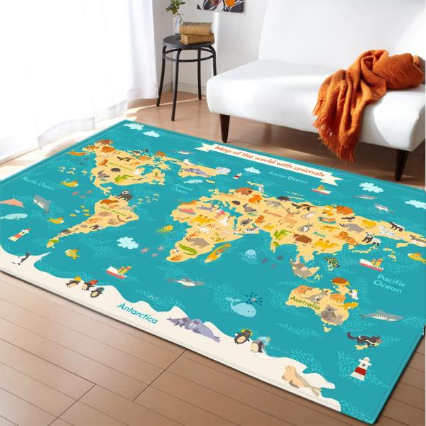 Animal New Cartoon Large Carpet Source Wholesale Feather ins Style Bedroom Floor Mats