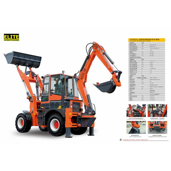 4x4 Backhoe Loader 8ton Backhoe 79kW Engine Backhoe With Quick Coupler Multifunction Backhoe