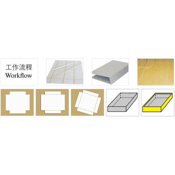 El cilindro completamente auto que acanala la caja hace para el tablero gris/MDF hasta 3.0m m libre de polvo