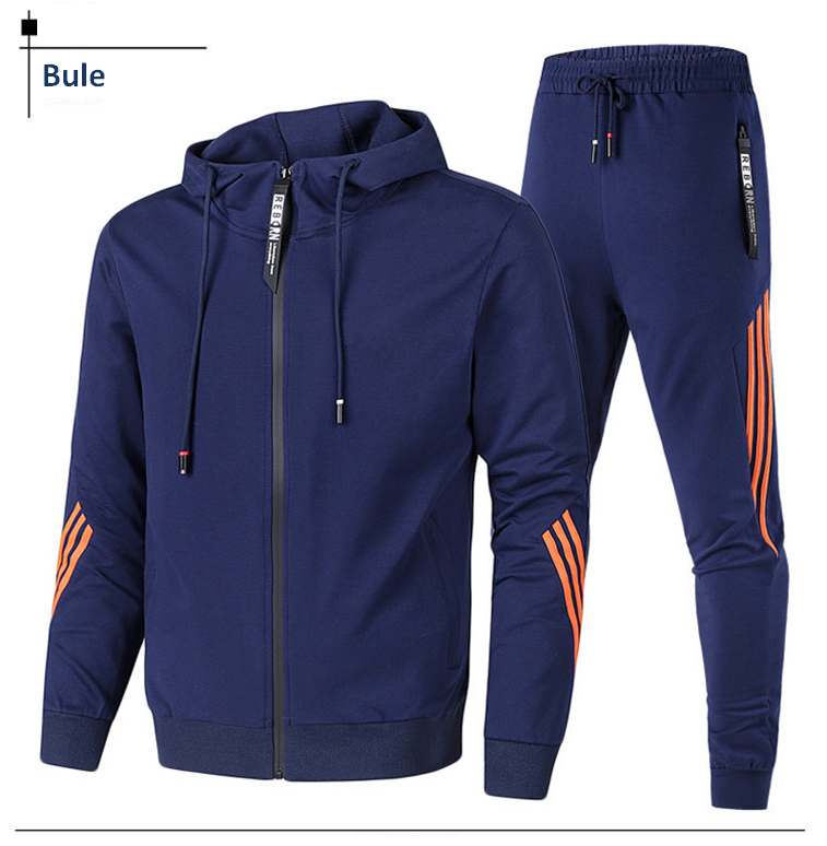 Custom Your Own Brand Mens Sports Tracksuits Lightweight Cotton Hoodie Printed