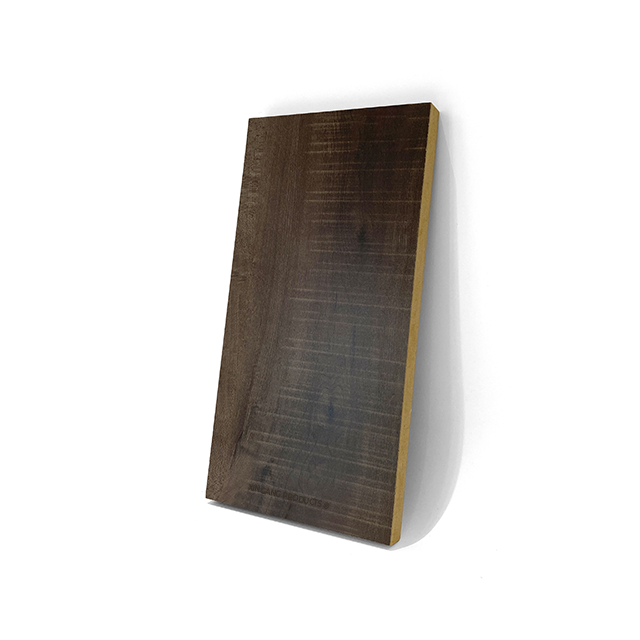 Luxury Dark Walnut Grain Melamine Faced MDF Sophisticated Deep Wood Texture