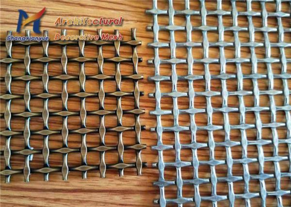 Corner Style Design Architectural Wire Cloth Square Bended Raindrop Ss 316