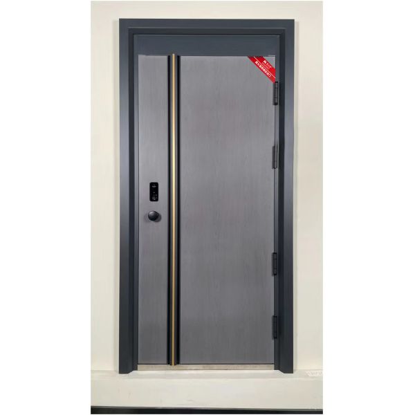 Cold Rolled Steel Security Door Heat Transfer Technology Exterior Entrance Door