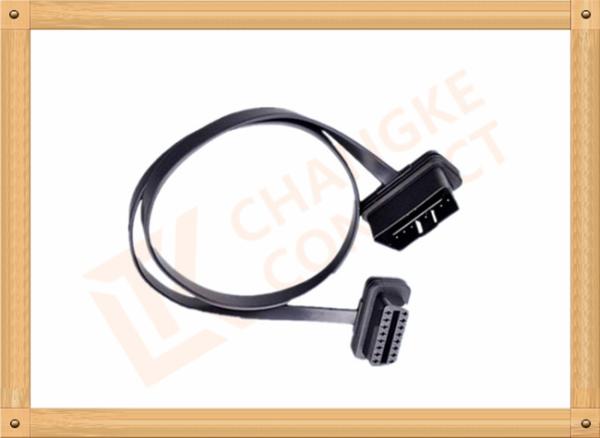 Custom 1-15M Automotive Flat OBD Obd Extension Cable 16 Pin Odb2 Extension Cable