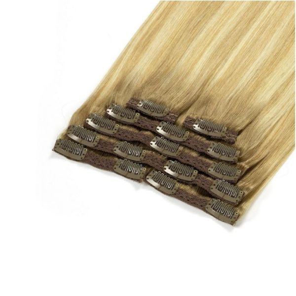 Full Head Double Wefted Clip in Remy Human Hair Extension Package Gross Weight 0.300kg