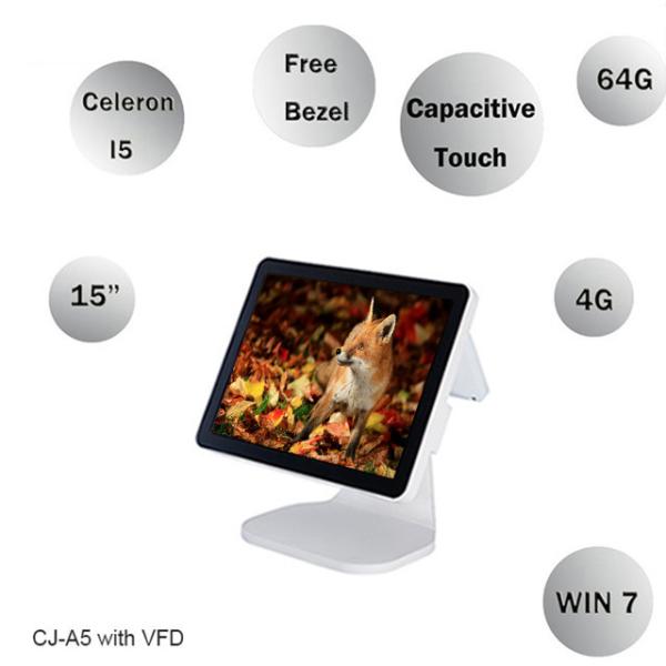 2 * 220 VFD  Windows Tablet Pos SystemWith Aluminium Alloy Housing
