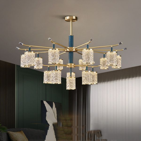 Estilo moderno de Crystal Hanging Pendant Lights Indoor del diseño nórdico artístico