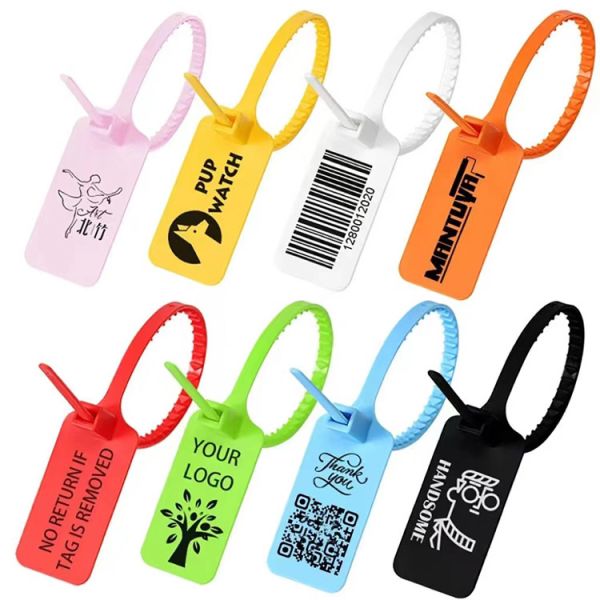 Tamper Proof Plastic Safety Seals With 398N Tensile Strengt And Laser Print Marking