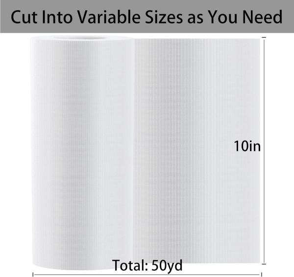 Water Soluble Stabilizer For Embroidery Topping Film (10 In X 50 Yd Roll), bagease 35um Clear Embroidery Stabilizers