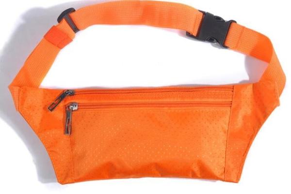 210D Polyester Jacquard Waist Belt Bag 35x5x12cm For Daily Life Use