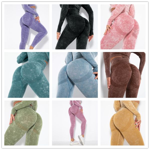 Помытые брюки спортзала разминки добычи гетры батта Scrunch спортзала безшовные большие