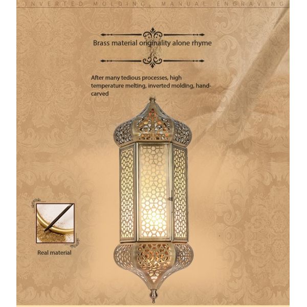 DIY Style romantique Antique Sconces murales en cuivre pour la cour de l'église